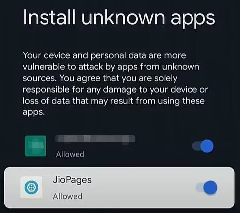 En espera de instalar JioPages