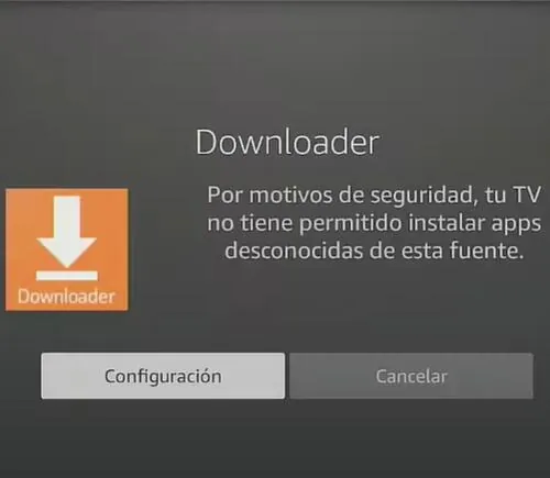 Permitir la instalación de aplicaciones desconocidas